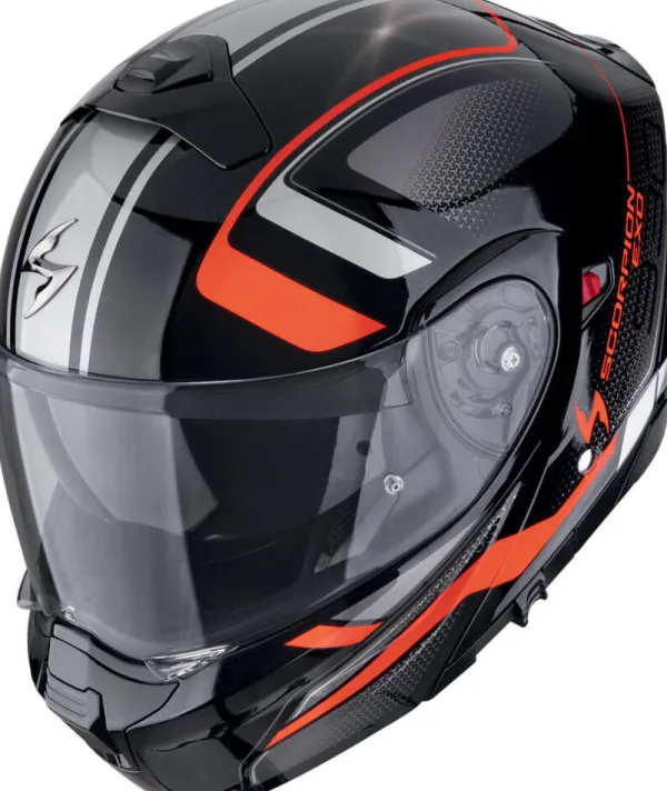 Scorpion Systeemhelmen|Helmen Met Zonnevizier-EXO-930 EVO Arden etaic Back/Red