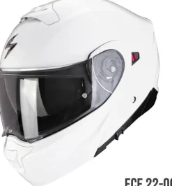 Scorpion Systeemhelmen|Helmen Met Zonnevizier-EXO-930 EVO oid White