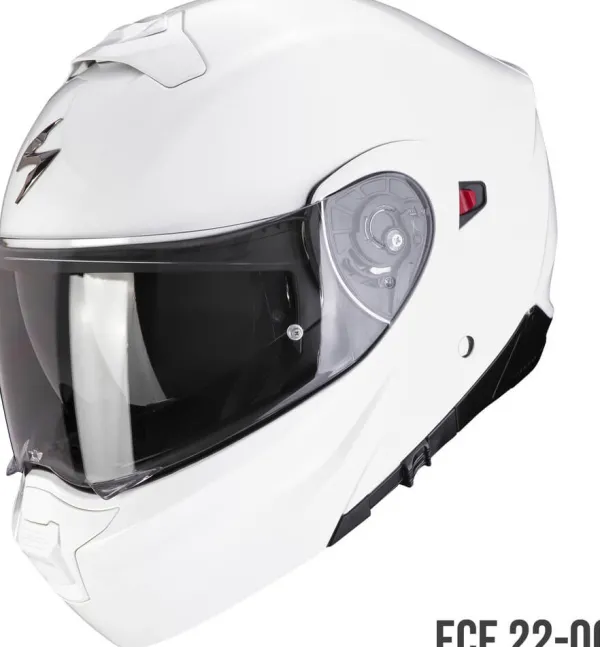 Scorpion Systeemhelmen|Helmen Met Zonnevizier-EXO-930 EVO oid White