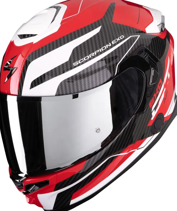 Scorpion Integraalhelmen|Helmen Met Zonnevizier-EXO-GT P AIR Fex Red/White