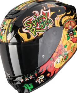 Scorpion Integraalhelmen|Race Helmen-EXO-JNR AIR Yucatan Black/Yellow/Red