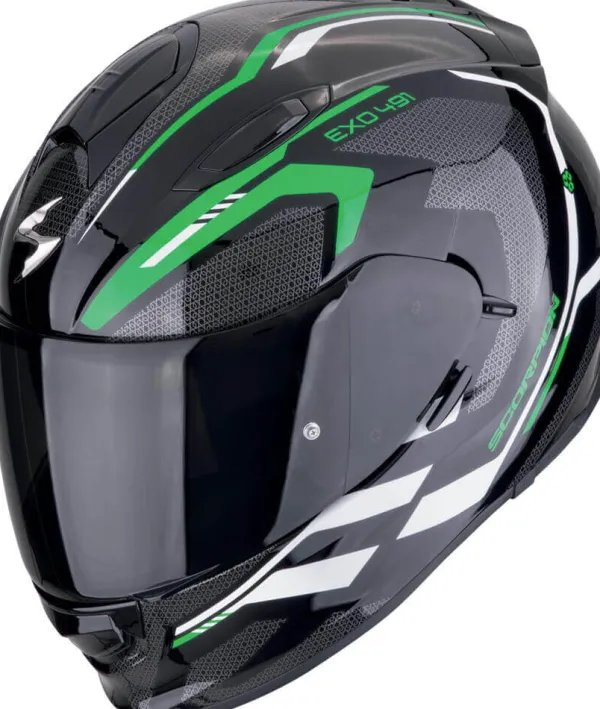 Scorpion Integraalhelmen-EXO-491 Kripta Back/Green/White