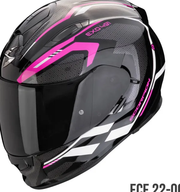 Scorpion Integraalhelmen-EXO-491 Kripta Back/Pink/White