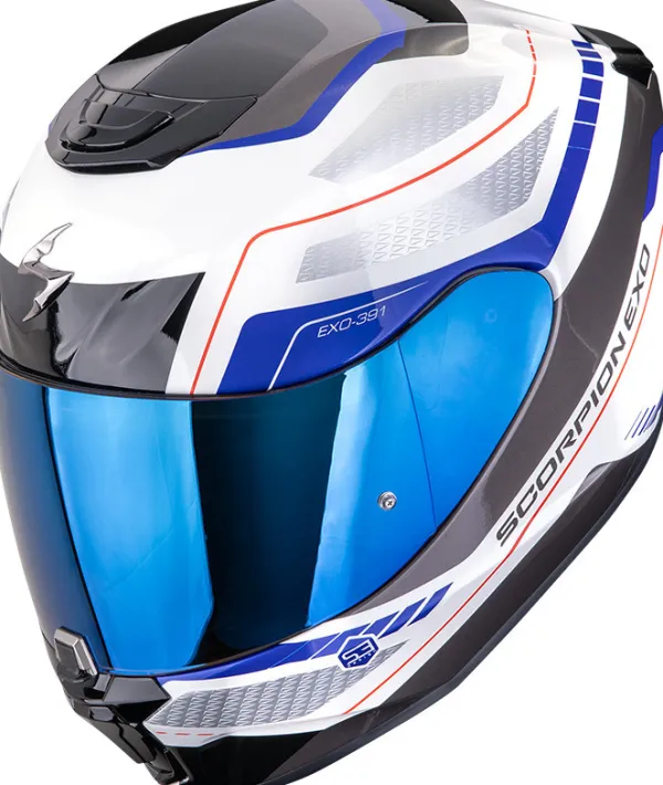 Scorpion Integraalhelmen-EXO-391 eo White/Bue