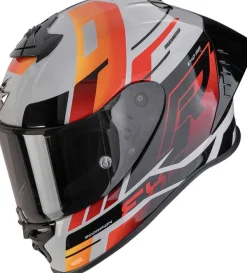 Scorpion Integraalhelmen|Race Helmen-EXO-R1 EVO II AIR Adrenaine Grey/Red/Orange