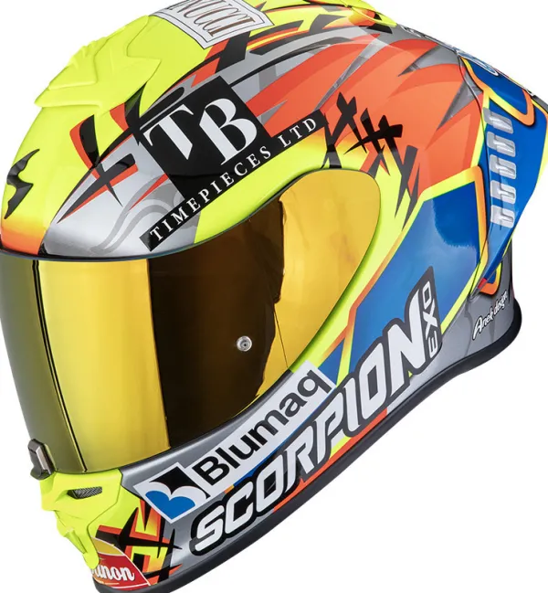Scorpion Integraalhelmen|Race Helmen-EXO-R1 EVO II AIR Aron iano iver/Neon Yeow/Bue