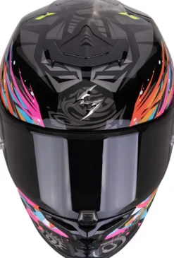Scorpion Integraalhelmen|Race Helmen-EXO-R1 EVO II AIR avage Back/Bue/Pink