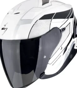 Scorpion Jethelmen|Helmen Met Zonnevizier-EXO-Z1 Vue White/Back/iver