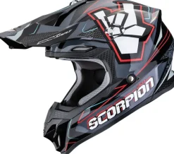 Scorpion Adventure Helmen|Crosshelmen-VX-16 EVO AIR igne Back/Grey/Red