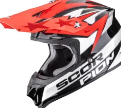 Scorpion Adventure Helmen|Crosshelmen-VX-16 EVO AIR Patriot Back/White/Red