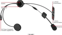 Sena Headsets-3SWB Bluetooth headset wired boom microphone