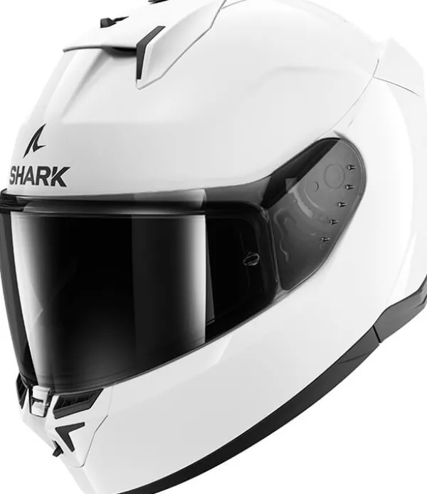 Shark Integraalhelmen|Helmen Met Zonnevizier-D-kwa 3 Bank White/Azur WHU