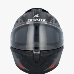 Shark Integraalhelmen|Helmen Met Zonnevizier-D-kwa 3 Bat-R at Back/Anthracite/Red KAR