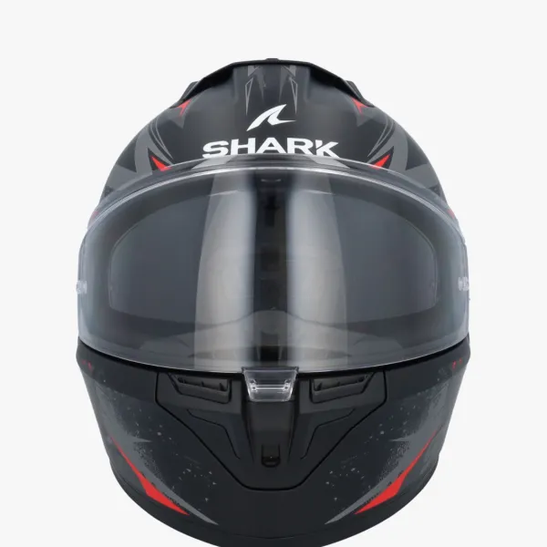 Shark Integraalhelmen|Helmen Met Zonnevizier-D-kwa 3 Bat-R at Back/Anthracite/Red KAR