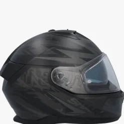 Shark Integraalhelmen|Helmen Met Zonnevizier-D-kwa 3 Bat-R at Back/Anthracite/Anthracite KAA