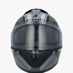 Shark Integraalhelmen|Helmen Met Zonnevizier-D-kwa 3 izer Back/Anthracite/Yeow KAY