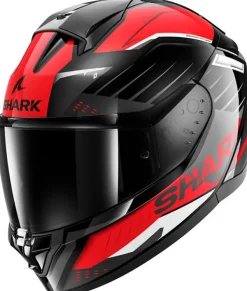 Shark Integraalhelmen|Helmen Met Zonnevizier-Ridi 2 Berek Back/Anthracite/Red KRA