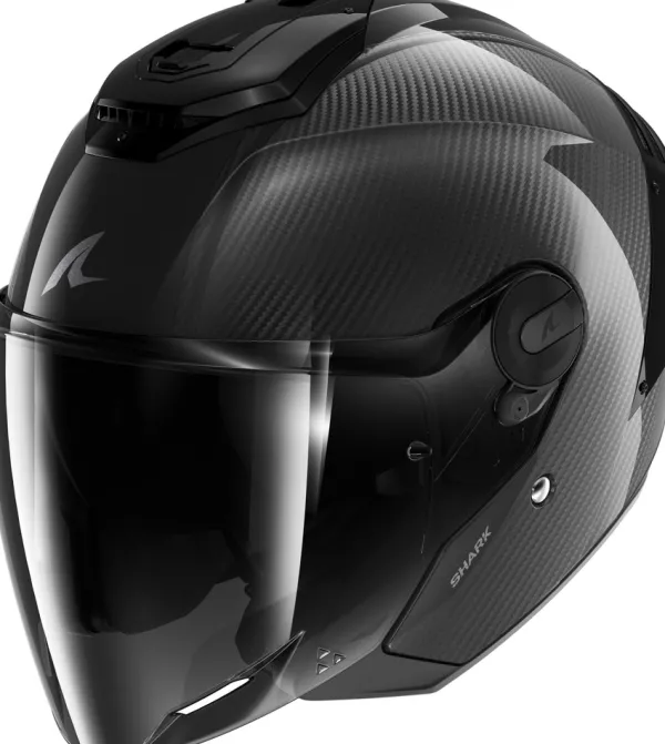 Shark Helmen Met Zonnevizier|Bluetooth Helmen-R Jet Carbon Bank DKD