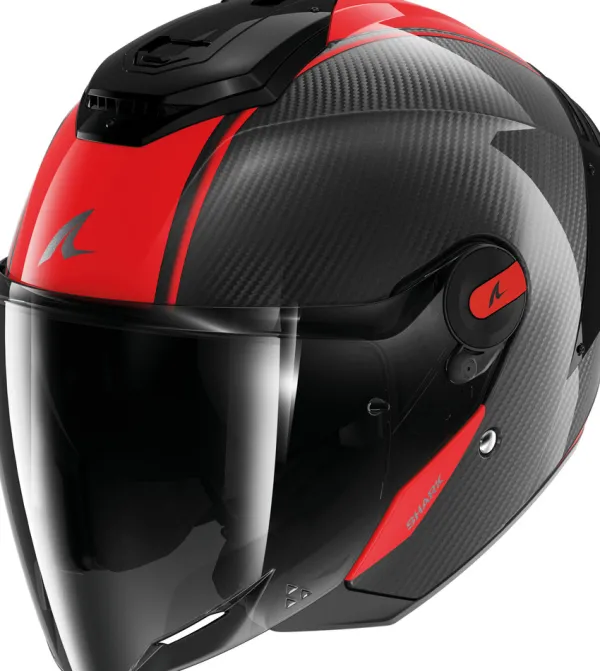 Shark Helmen Met Zonnevizier|Bluetooth Helmen-R Jet Carbon Bank DRD