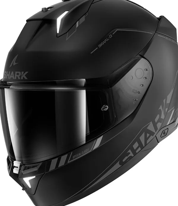 Shark Integraalhelmen|Helmen Met Zonnevizier-kwa I3 Bank P at Back/Anthracite/Back KAK