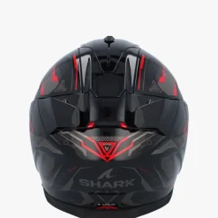 Shark Integraalhelmen|Helmen Met Zonnevizier-kwa I3 inik Back/Anthracite/Red KAR