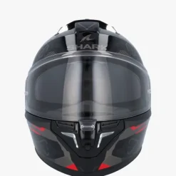 Shark Integraalhelmen|Helmen Met Zonnevizier-kwa I3 inik Back/Anthracite/Red KAR