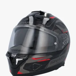 Shark Integraalhelmen|Helmen Met Zonnevizier-kwa I3 inik Back/Anthracite/Red KAR