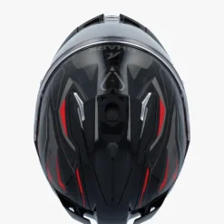 Shark Integraalhelmen|Helmen Met Zonnevizier-kwa I3 inik Back/Anthracite/Red KAR