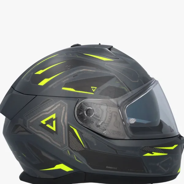 Shark Integraalhelmen|Helmen Met Zonnevizier-kwa I3 inik at Anthracite/Yeow/Back AYK