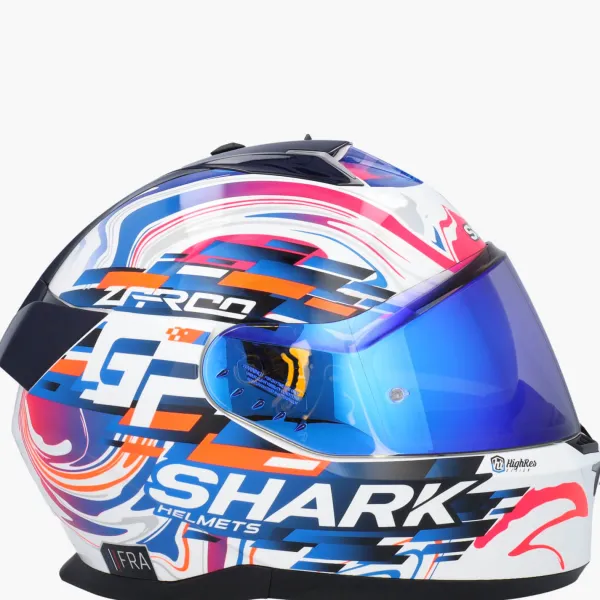 Shark Integraalhelmen|Helmen Met Zonnevizier-kwa I3 Repica Zarco Gp De Fce WVB