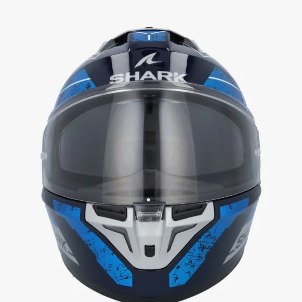 Shark Integraalhelmen|Helmen Met Zonnevizier-kwa I3 Rhad Bue/Chro/iver BU
