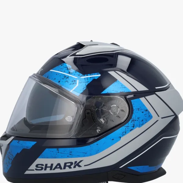 Shark Integraalhelmen|Helmen Met Zonnevizier-kwa I3 Rhad Bue/Chro/iver BU