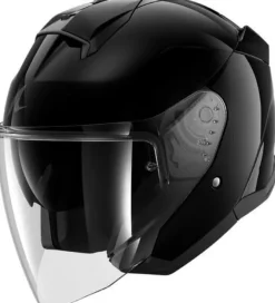 Shark Jethelmen|Bluetooth Helmen-kwa Jet Bank BK