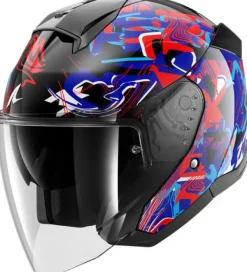 Shark Jethelmen|Bluetooth Helmen-kwa Jet Pranz KBR