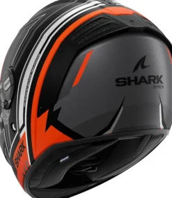 Shark Integraalhelmen|Helmen Met Zonnevizier-partan R Byhron at Back/Orange/Chroe KOU