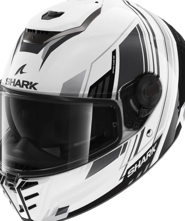 Shark Integraalhelmen|Helmen Met Zonnevizier-partan R Byhron White Back Chroe WKU