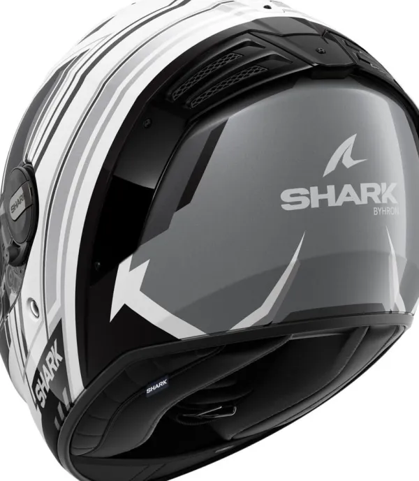 Shark Integraalhelmen|Helmen Met Zonnevizier-partan R Byhron White Back Chroe WKU