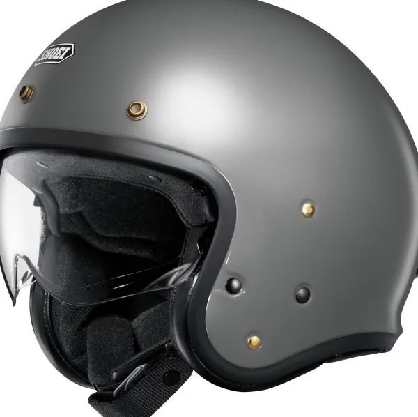 Shoei Retro Helmen|Helmen Met Zonnevizier-J.O2 Baat Grey