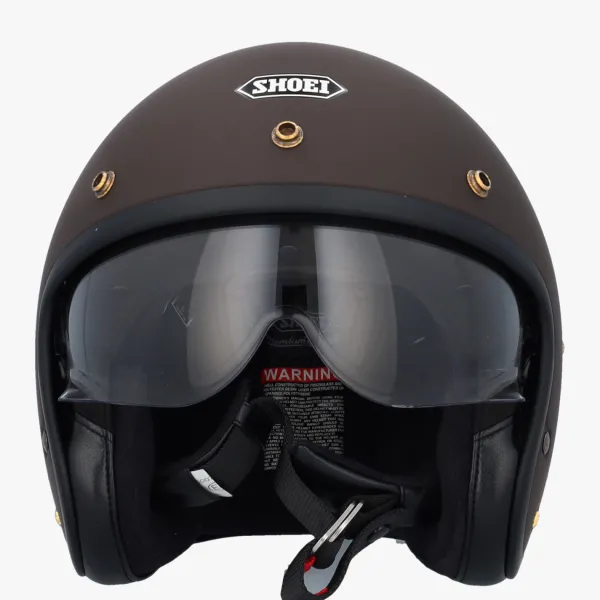 Shoei Retro Helmen|Helmen Met Zonnevizier-J.O2 att Brown