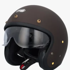Shoei Retro Helmen|Helmen Met Zonnevizier-J.O2 att Brown
