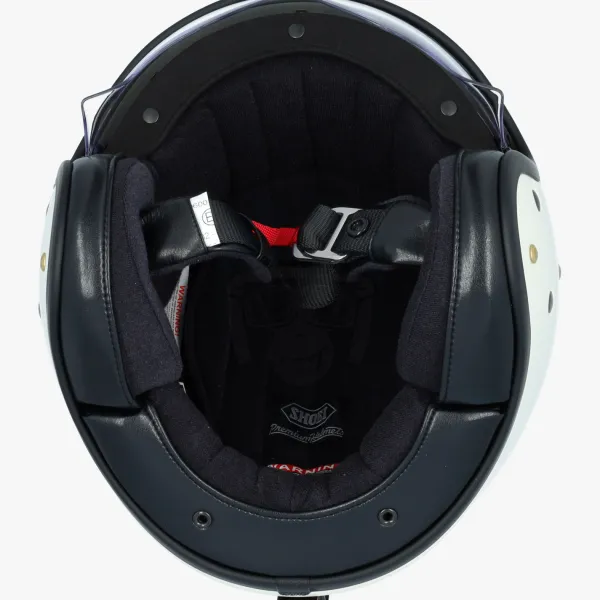 Shoei Retro Helmen|Helmen Met Zonnevizier-J.O2 Off White