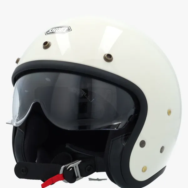 Shoei Retro Helmen|Helmen Met Zonnevizier-J.O2 Off White
