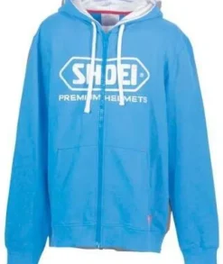 Shoei Motorhoodies|Motor Merchandise-Zip Hoody Bue
