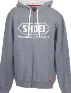 Shoei Motorhoodies|Motor Merchandise-Zip Hoody Grey