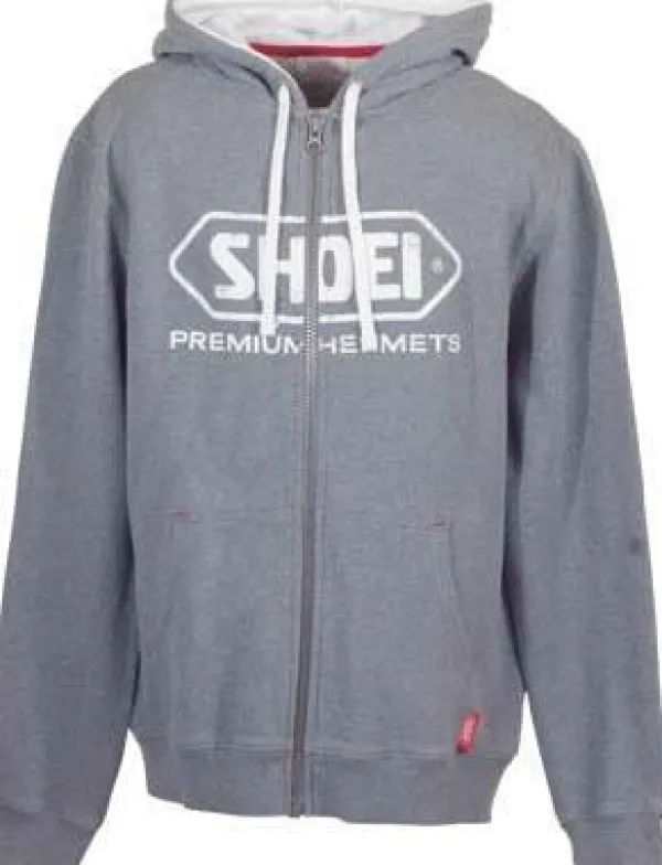 Shoei Motorhoodies|Motor Merchandise-Zip Hoody Grey
