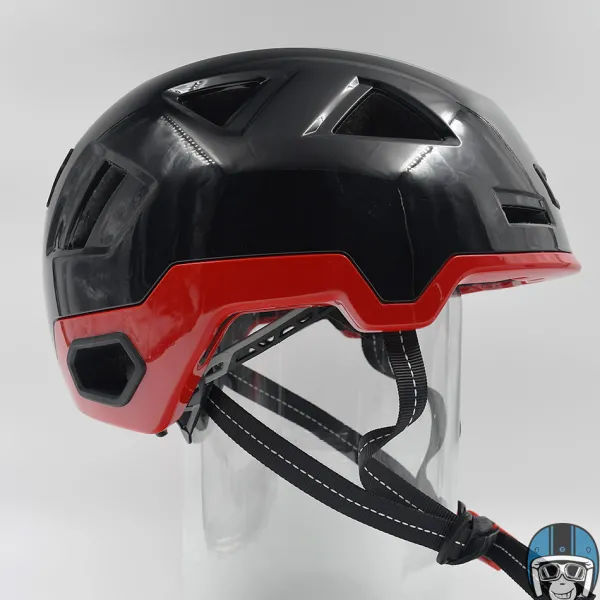 VITO Fietshelmen-E-City Gloss Black/Red