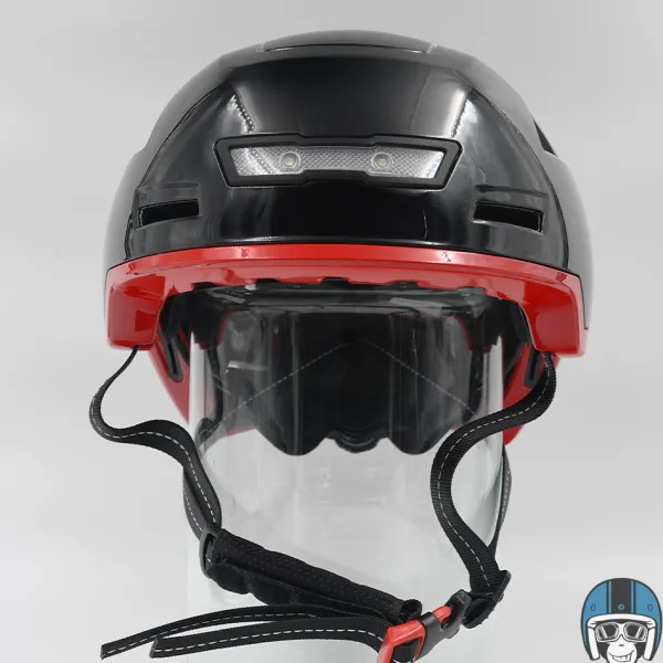 VITO Fietshelmen-E-City Gloss Black/Red