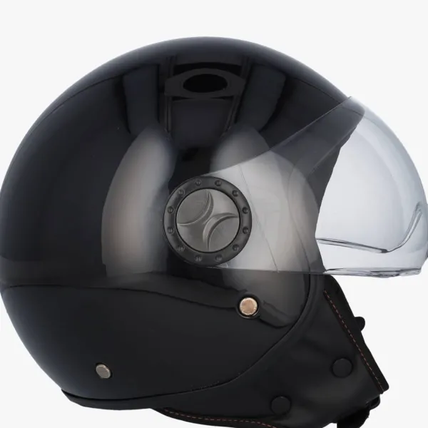 DAMES VITO Vespa Helmen|Jethelmen-Jet oreto cooterhe ganzwart
