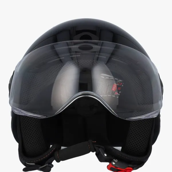 DAMES VITO Vespa Helmen|Jethelmen-Jet oreto cooterhe ganzwart