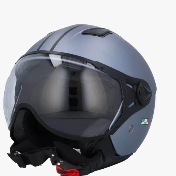 DAMES VITO Vespa Helmen|Jethelmen-Jet oda at Grij